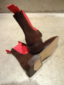 他の写真2: Gauntlets別注 ”Tricker's” Sidegore Boots(Elastic Boots) Brown Suede×Red