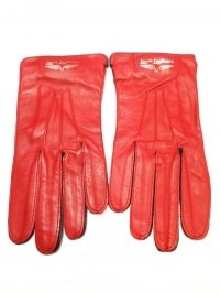 Lewis Leathers (#810 Strap Gloves) Color：Red
