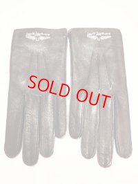 Lewis Leathers (#810 Strap Gloves) Black