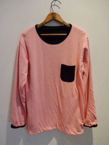 他の写真1: Porter Classic (P.C HAND WORK LONG T-SHIRT) Color：Pink(×Black)