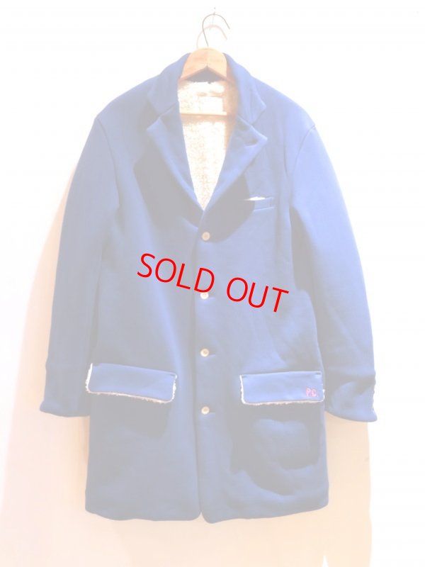 画像1: Porter Classic (P.C HAND WORK BOA TAILORED COAT) Color：Blue