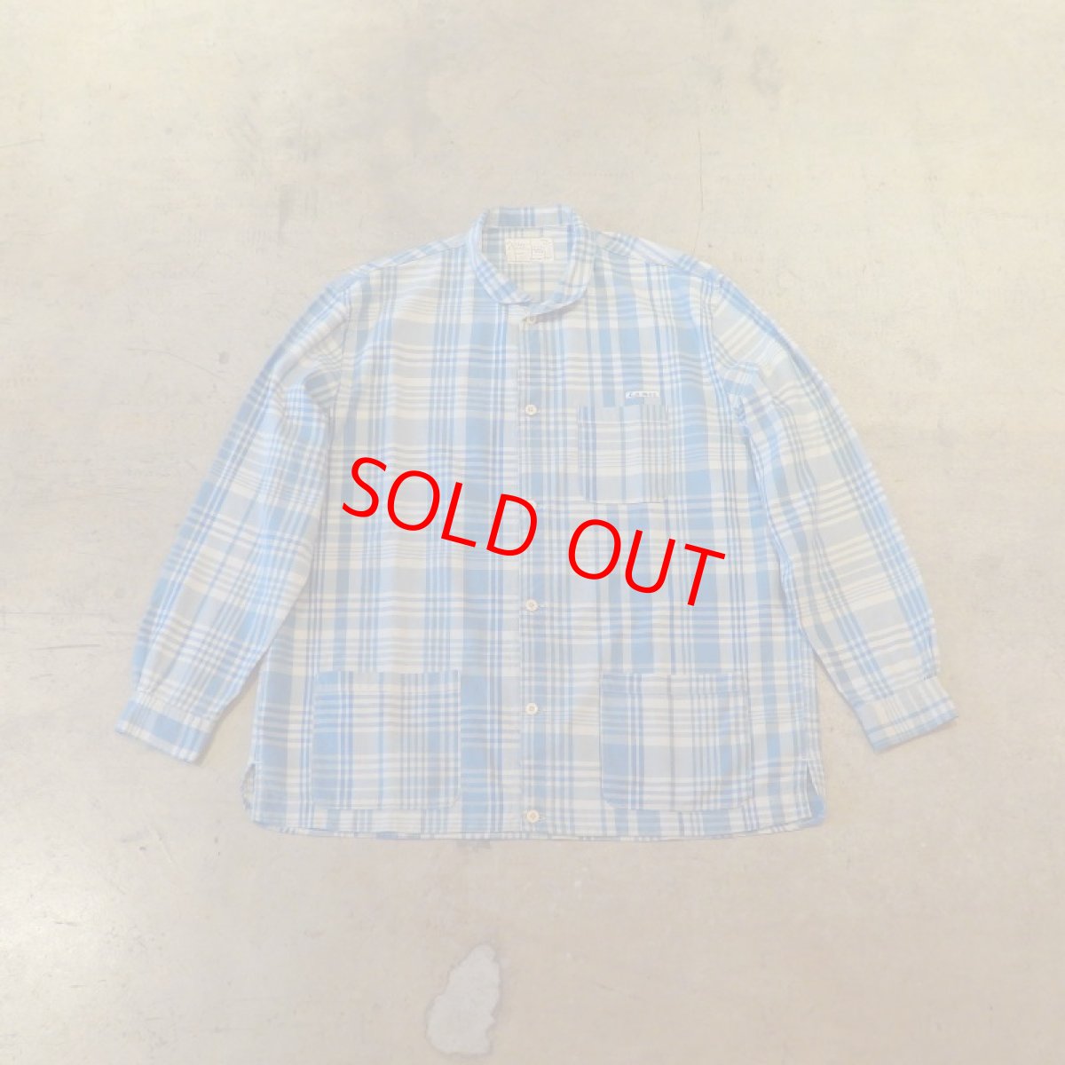 Porter Classic (HAND WORK LA MER CHECK SHIRT JACKET) Color：Blue Check -  TRAMPS/トランプス