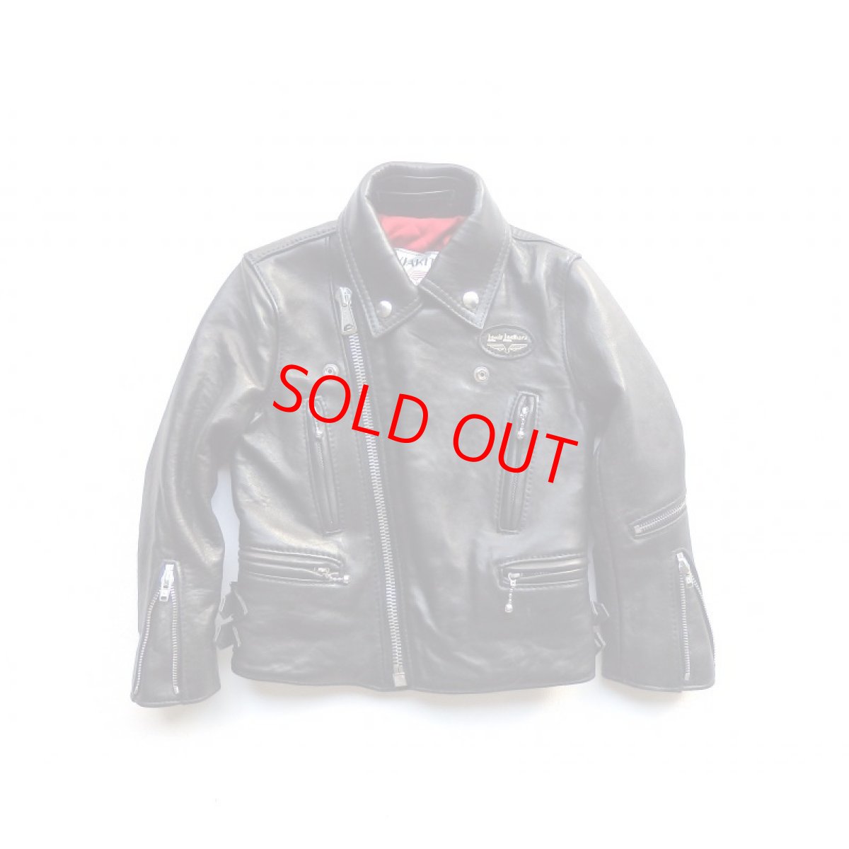 Lewis Leathers (#391K Kids Lightning) Black Sheep Skin