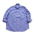 画像1: Porter Classic (ROLL UP GINGHAM CHECK SHIRT) Color：Blue (1)