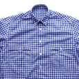 画像2: Porter Classic (ROLL UP GINGHAM CHECK SHIRT) Color：Blue (2)