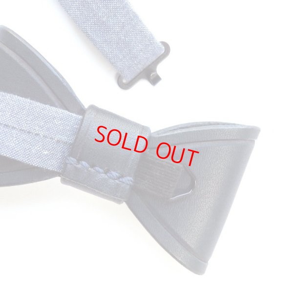 画像2: GROK LEATHER "SIGN BOW TIE - REGULAR - SUCK" Color：Navy×White 