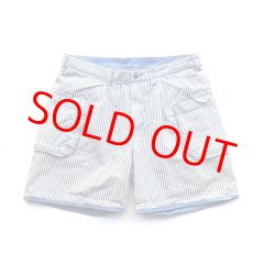 WEB限定カラー Porter Classic (SUMMER HICKORY SHORTS) Color：Blue - TRAMPS パンツ