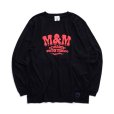 画像1: M&M "PRINT L/S T-SHIRT" Color：Black (1)