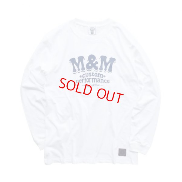 画像1: M&M "PRINT L/S T-SHIRT" Color：White