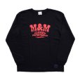 画像2: M&M "PRINT L/S T-SHIRT" Color：Black (2)