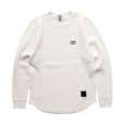 画像1: M&M "WAFFLE L/S T-SHIRT" Color：White (1)