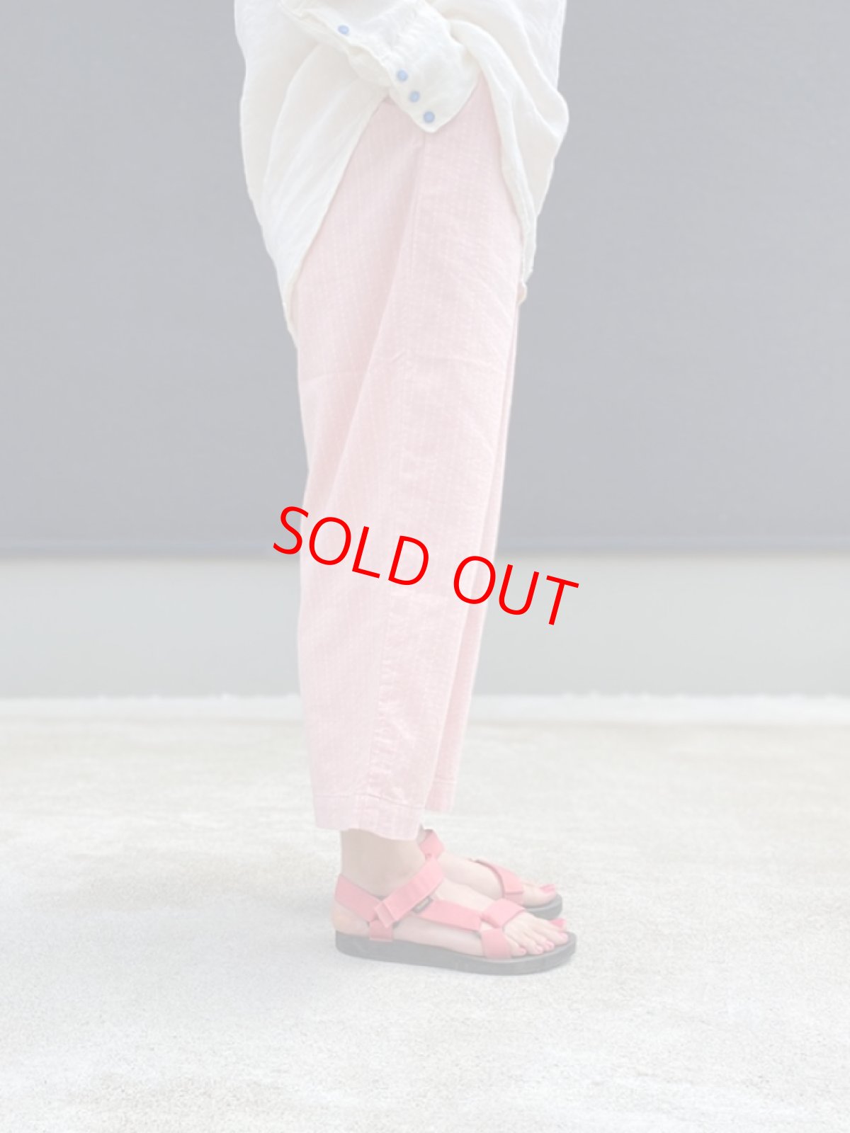 Porter Classic（ポータークラシック） コットン　スカート　赤 Porter Classic - HAPPY RED PEACE PANTS / ポータークラシック