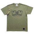 画像1: M&M "PRINT S/S T-SHIRT" Color：Light Olive (1)