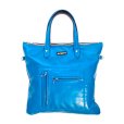 画像1: Lewis Leathers "BRONX LEATHER BAG" Color：Vintage Turquoise (1)