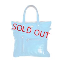 Lewis Leathers "BRONX LEATHER BAG" Color：Vintage Turquoise