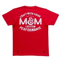 M&M "PRINT S/S T-SHIRT" Color：Red