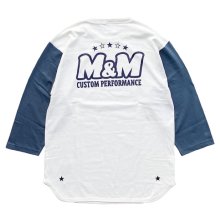 他の写真1: M&M "PRINT FOOTBALL T-SHIRT" Color：Natural×Denim