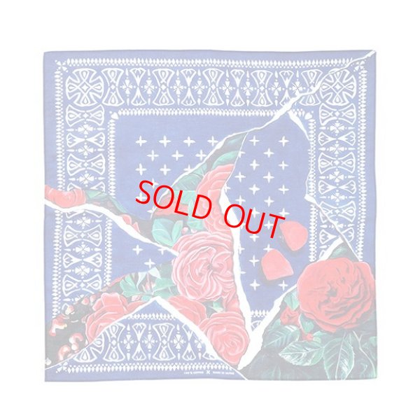 画像1: CHALLENGER "ROSE BANDANA" Color：Navy