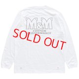 M&M "PRINT L/S T-SHIRT" Color：White
