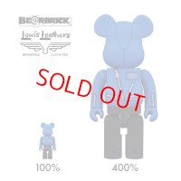 Lewis Leathers × BE@RBRICK "100% & 400% SET" Color：Blue