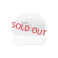 M&M "PRINT MESH CAP" Color：White