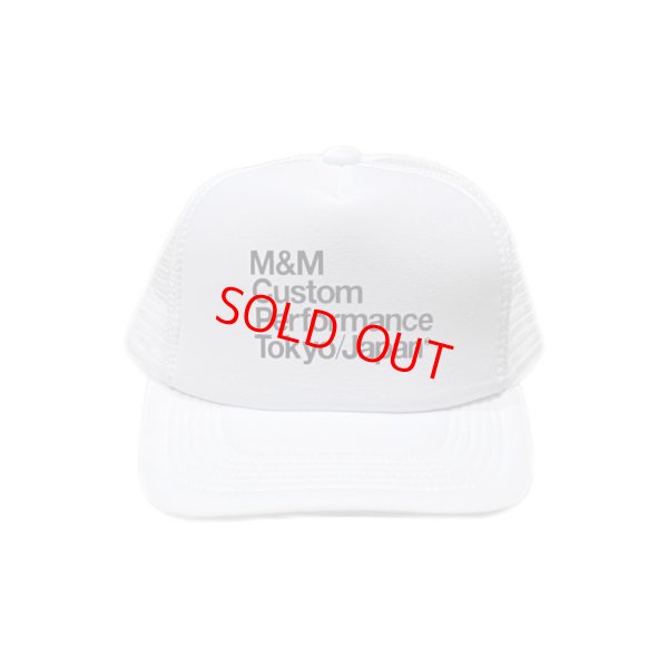 画像1: M&M "PRINT MESH CAP" Color：White