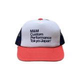 M&M "PRINT MESH CAP" Color：Red×White×Navy