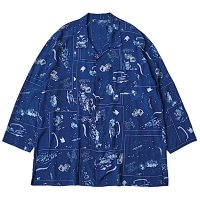 SALE 40%OFF：Porter Classic "ALOHA LONG SHIRT FRENCH FILM" Color：Navy