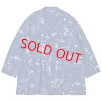 Porter Classic "ALOHA LONG SHIRT FRENCH FILM" Color：Navy