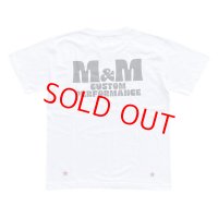 M&M "PRINT S/S T-SHIRT" Color：White