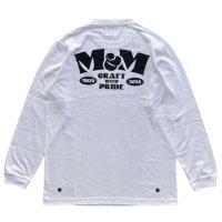 M&M "PRINT L/S T-SHIRT" Color：White