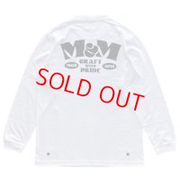 M&M "PRINT L/S T-SHIRT" Color：White