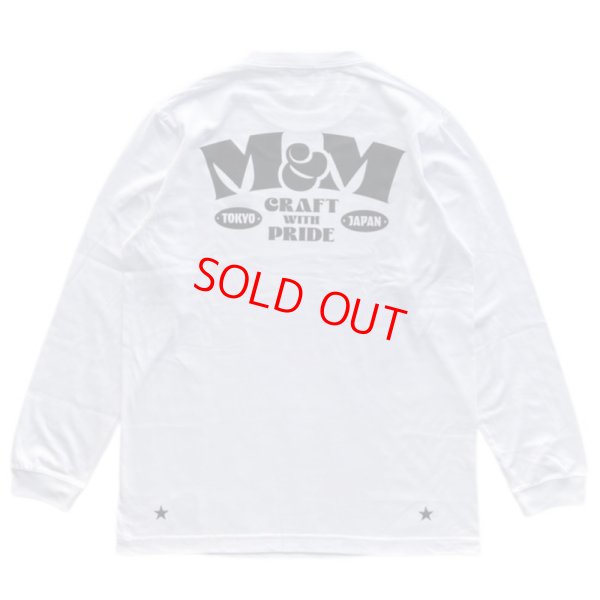 画像1: M&M "PRINT L/S T-SHIRT" Color：White