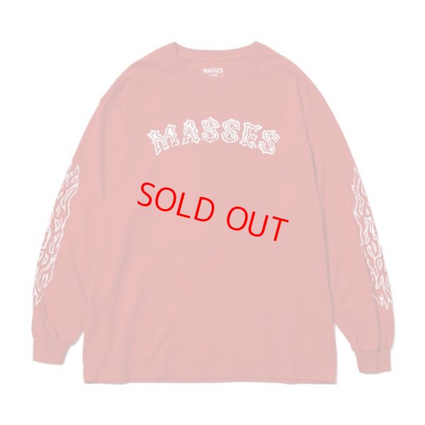 画像1: MASSES "T-SHIRT L/S TWIN SKULL" Color：Red