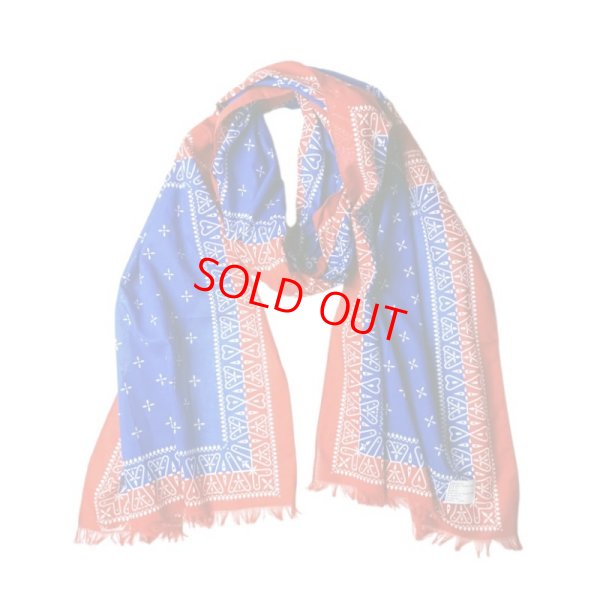 画像1: UNRIVALED "BANDANA STOLE" Color：Red×Blue