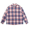 画像1: CHALLENGER "SHADOW PLAID SHIRT" Color：Blue×Red (1)