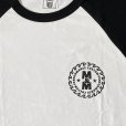 画像2: M&M "RAGLAN T-SHIRT" Color：White×Black (2)