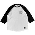 画像1: M&M "RAGLAN T-SHIRT" Color：White×Black (1)