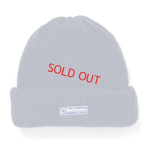 画像1: CHALLENGER "BAR LOGO KNIT CAP" Color：Dark Blue