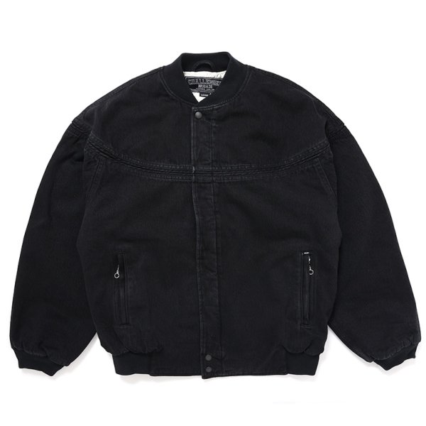 画像1: CHALLENGER "WASHED DERBY JACKET" Color：Washed Black