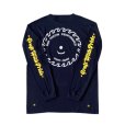 画像2: M&M "PRINT L/S T-SHIRT" Color：Navy (2)