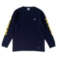 画像1: M&M "PRINT L/S T-SHIRT" Color：Navy (1)