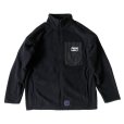 画像1: M&M "MICROFLEECE FULL ZIP STAND JACKET" Color：Black (1)