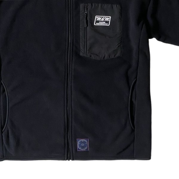 画像2: M&M "MICROFLEECE FULL ZIP STAND JACKET" Color：Black