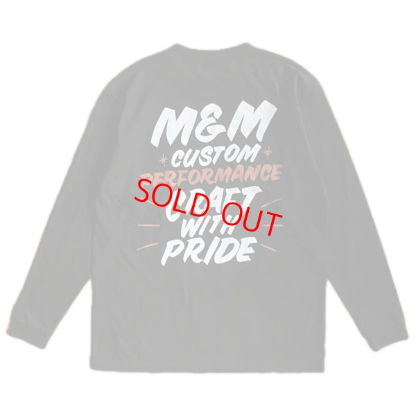 画像1: M&M "BRUSH SIGN L/S TEE" COLOR：BLACK