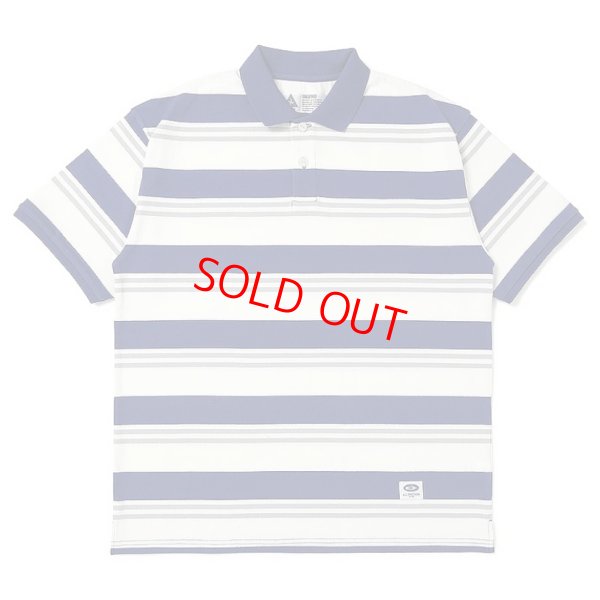 画像1: CHALLENGER "S/S BORDER POLO" COLOR：BLUE × WHITE
