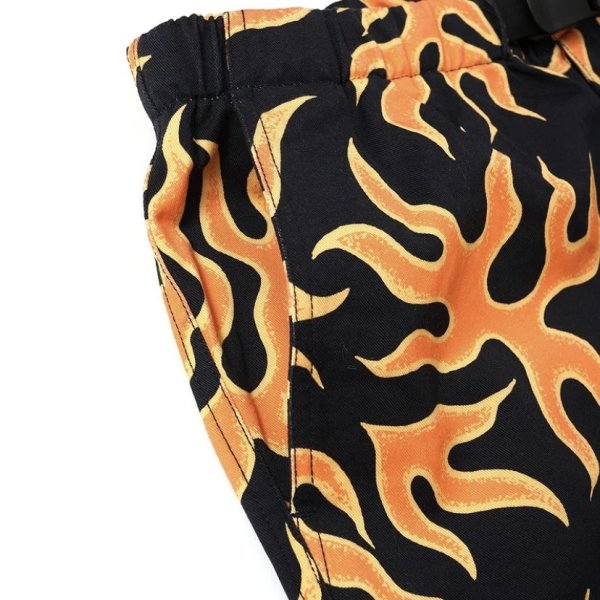 画像3: CHALLENGER "FIRE SHORTS" COLOR：ORANGE × BLACK