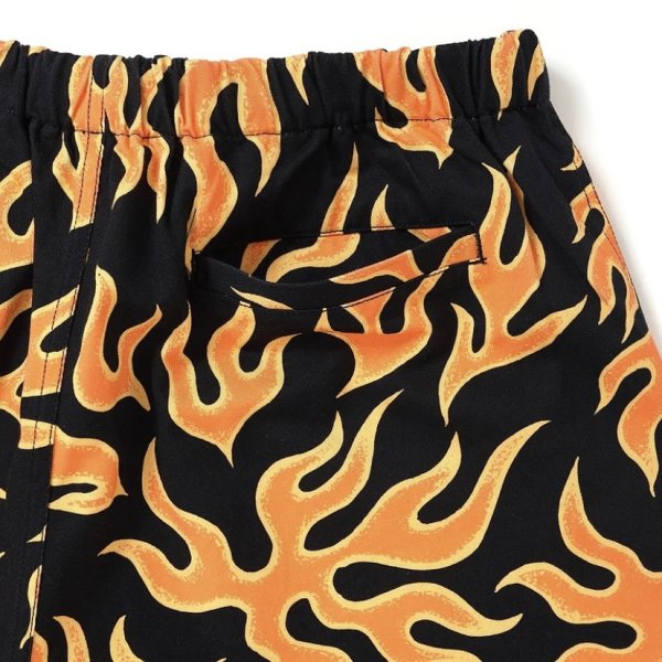 画像4: CHALLENGER "FIRE SHORTS" COLOR：ORANGE × BLACK