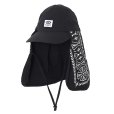画像1: CHALLENGER "SUNSHADE JET CAP" COLOR：BLACK (1)