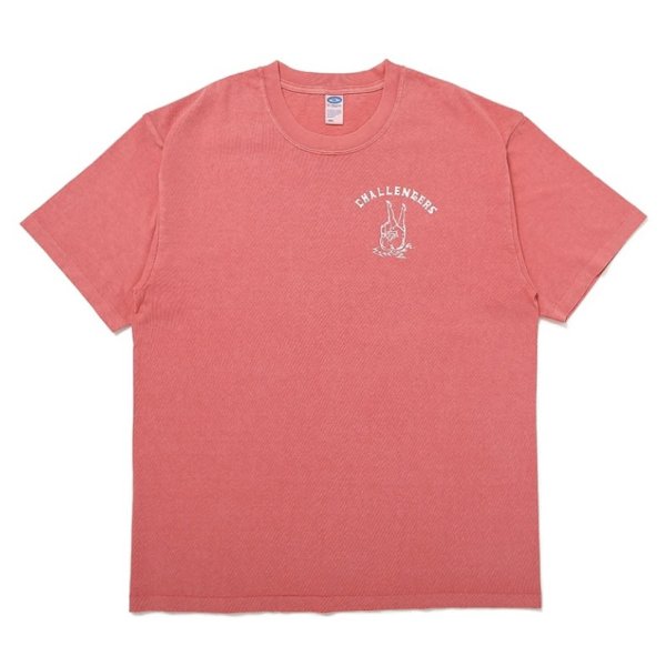画像1: CHALLENGER "PIGMENT PEACE TEE" COLOR：LT CHERRY
